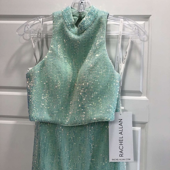 Rachel Allan Two Piece Prom Dress NEW WITH TAGS - Picture 4 of 8